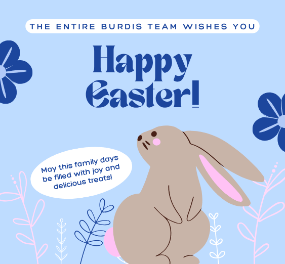 Happy Easter 2026 from the whole Burdis team!